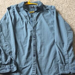 Men's Blue Casual Shirt Jacket